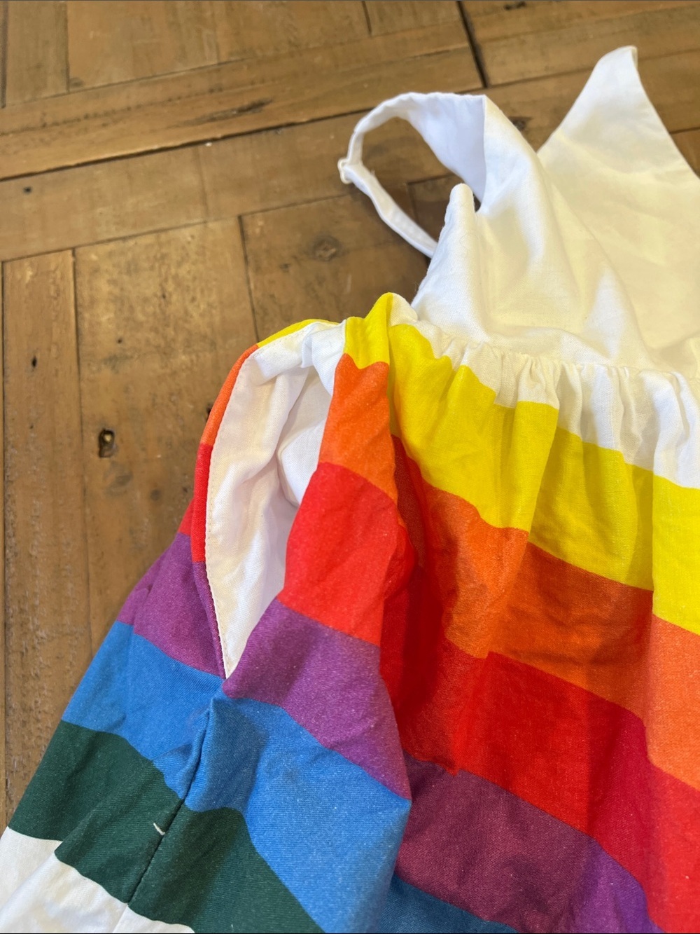 Pleiades high low hem rainbow maxi dress 2T - Picture 4 of 7